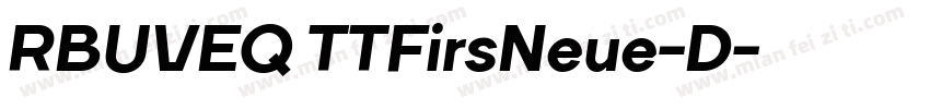 RBUVEQ TTFirsNeue-D字体转换